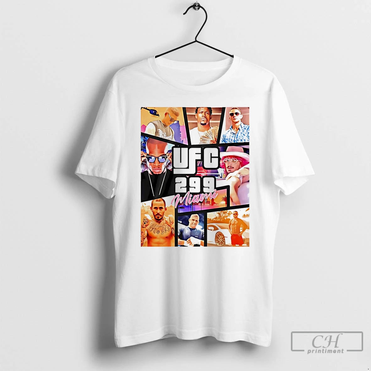 Classic Ufc 299 Miami Gta T-Shirts, Hoodie, Sweatshirt | PopFlextees.com