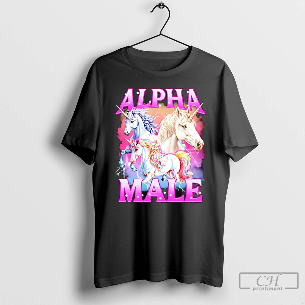 Classic Unicorn Alpha Male Funny T-Shirts, Hoodie, Sweatshirt | PopFlextees.com