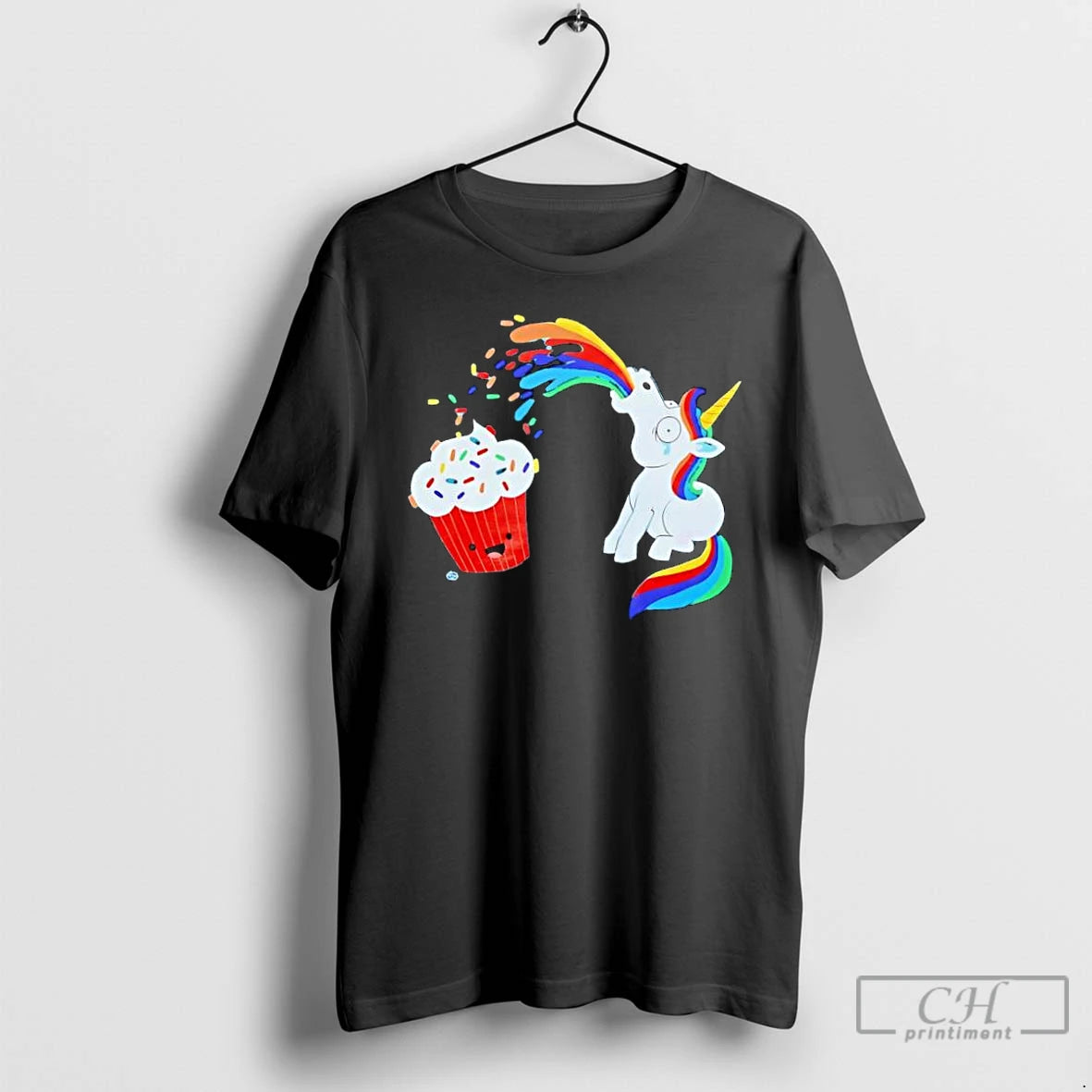 Classic Unicorn And Cupcake Cute T-Shirts, Hoodie, Sweatshirt | PopFlextees.com