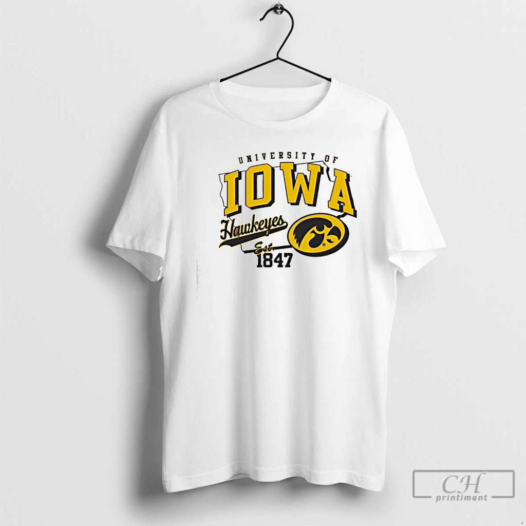 Classic University Of Iowa Est 1847 T-Shirts, Hoodie, Sweatshirt | PopFlextees.com