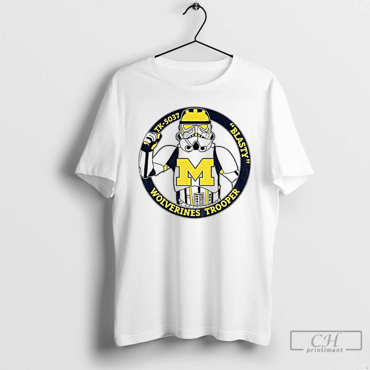 Classic University Of Michigan Wolverines Stormtrooper Tk 5037 Blasty T-Shirts, Hoodie, Sweatshirt | PopFlextees.com
