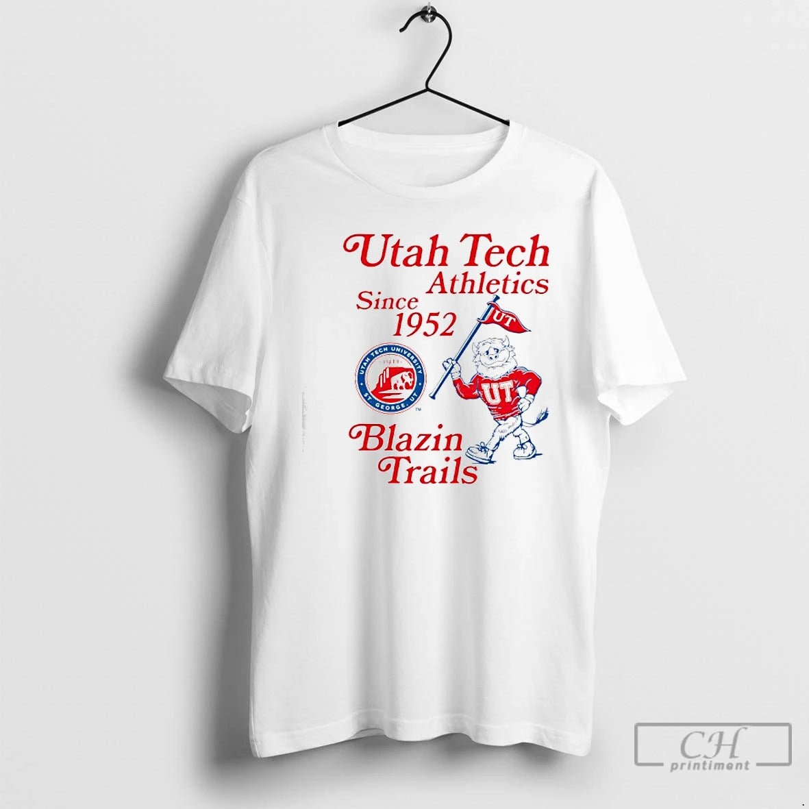 Classic Utah Tech Athletics Since 1952 Blazin Trails T-Shirts, Hoodie, Sweatshirt | PopFlextees.com
