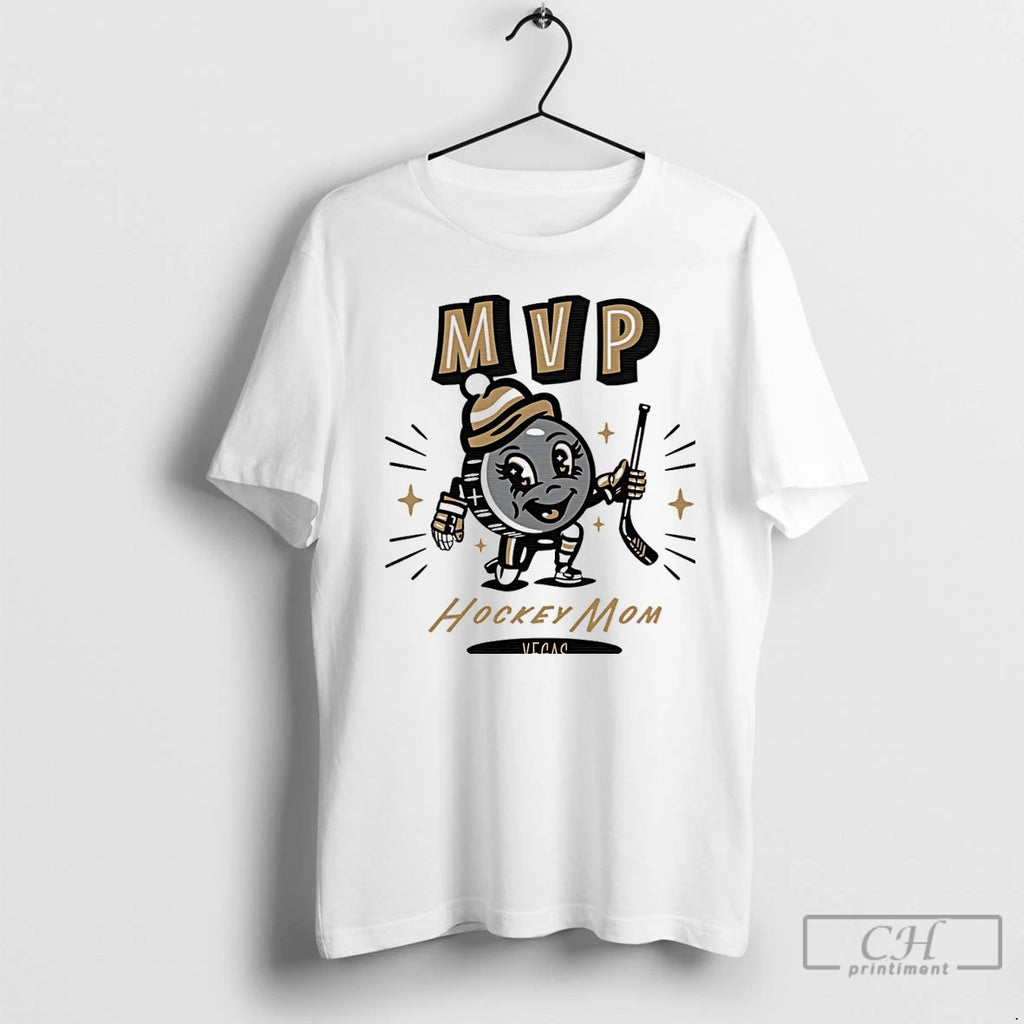 Classic Vegas Hockey Mom Mvp 2025 Cartoon Christmas T-Shirts, Hoodie, Sweatshirt | PopFlextees.com