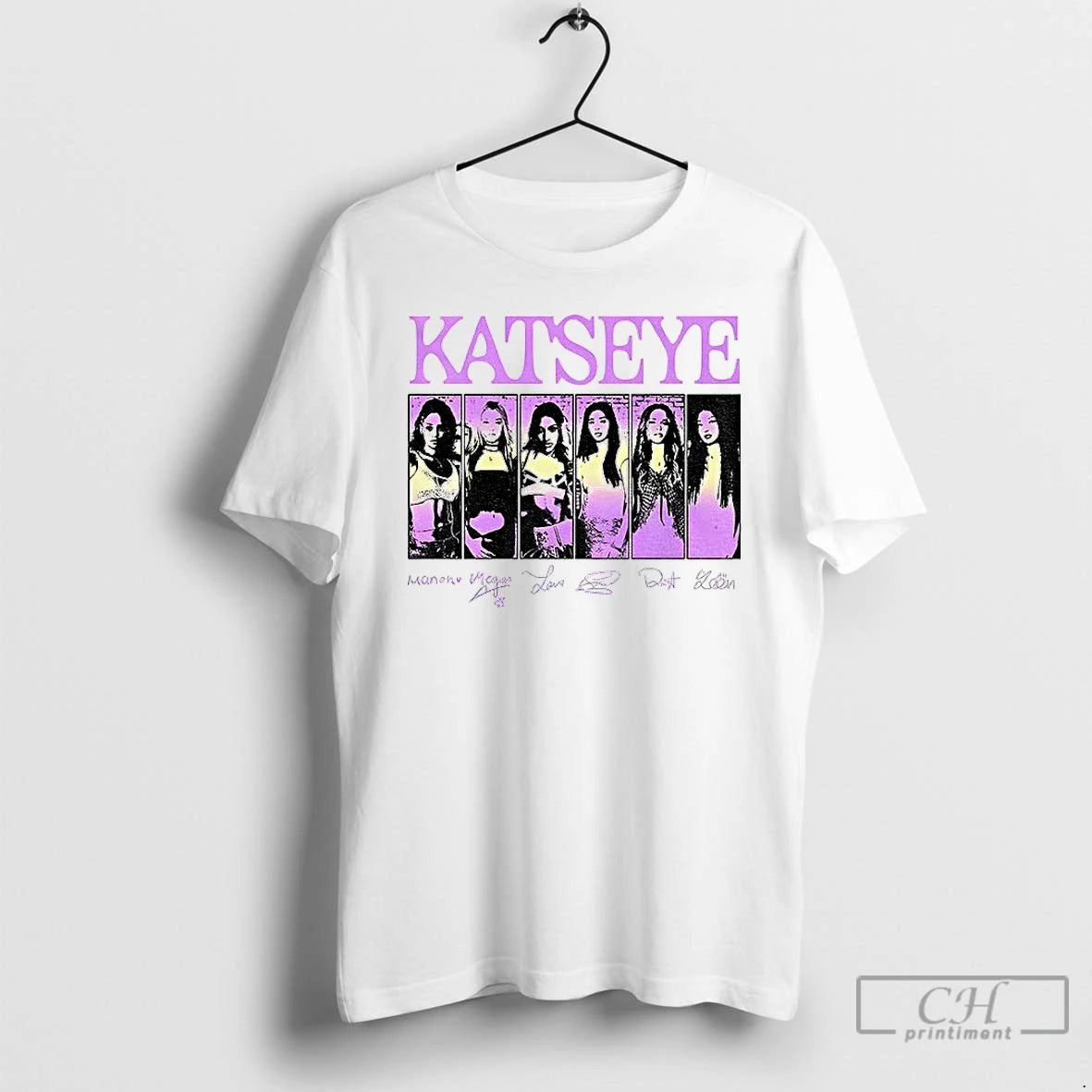 Classic Vintage Katseye Beautiful Chaos Signature Music T-Shirts, Hoodie, Sweatshirt | PopFlextees.com