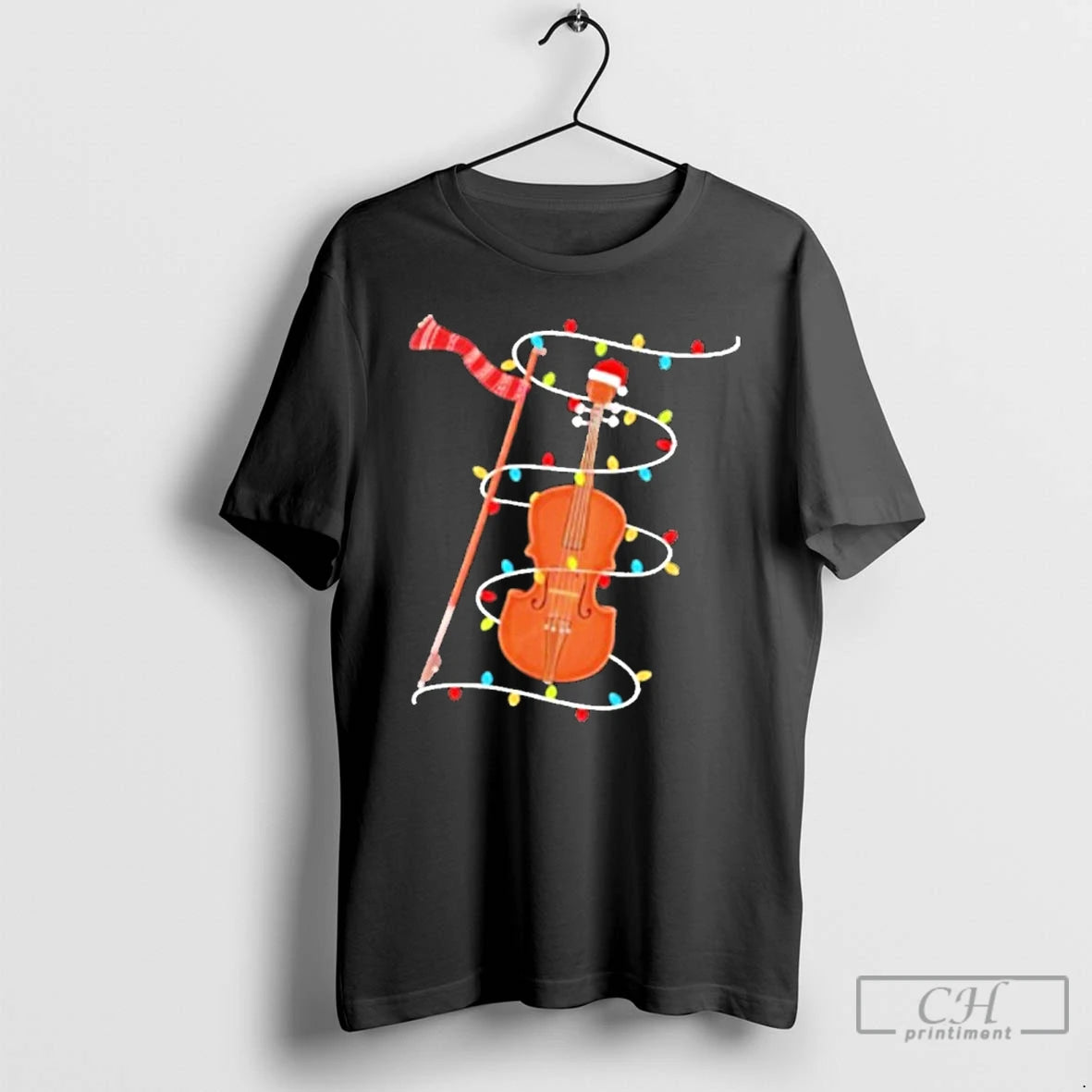 Classic Violin Christmas Lights T-Shirts, Hoodie, Sweatshirt | PopFlextees.com
