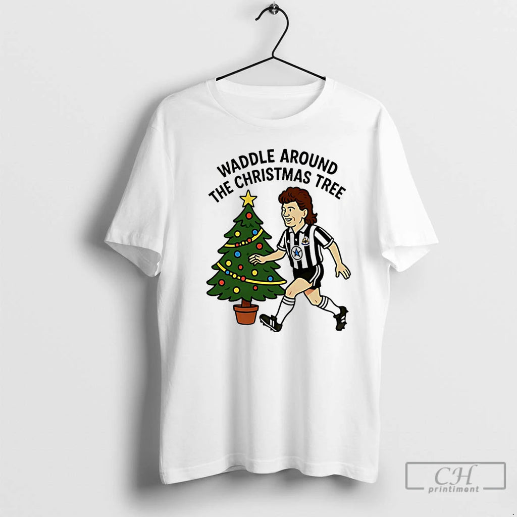 Classic Waddle Around The Christmas Tree Newcastle Christmas T-Shirts, Hoodie, Sweatshirt | PopFlextees.com