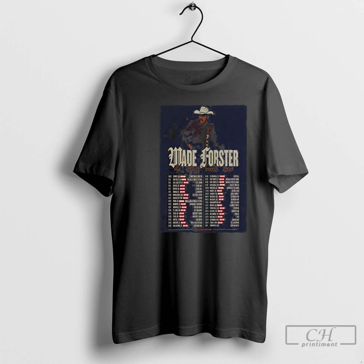Classic Wade Forster 2026 The Dying Breed Tour Circle Black T-Shirts, Hoodie, Sweatshirt | PopFlextees.com