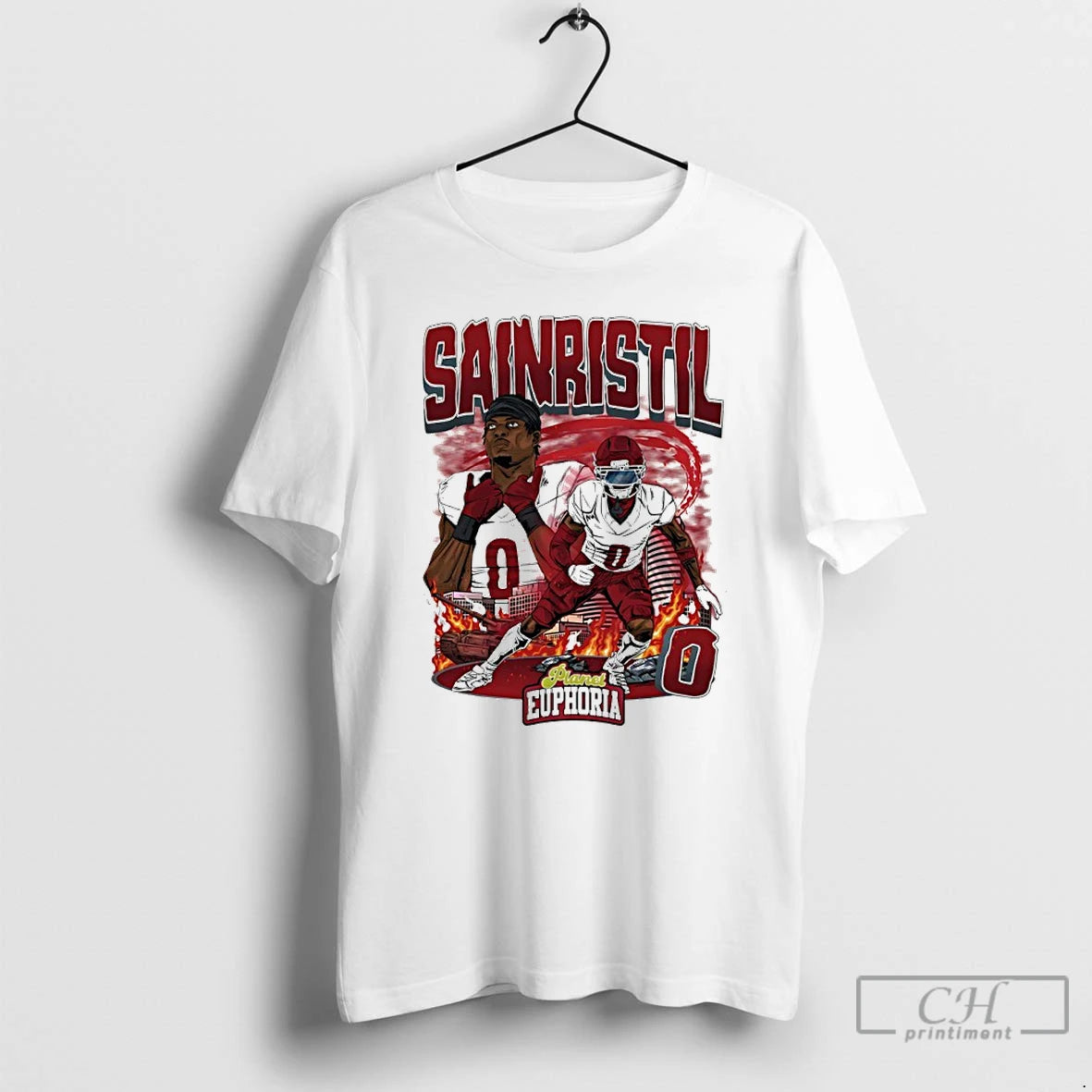 Classic Washington Football Mike Sainristil Player Comic T-Shirts, Hoodie, Sweatshirt | PopFlextees.com