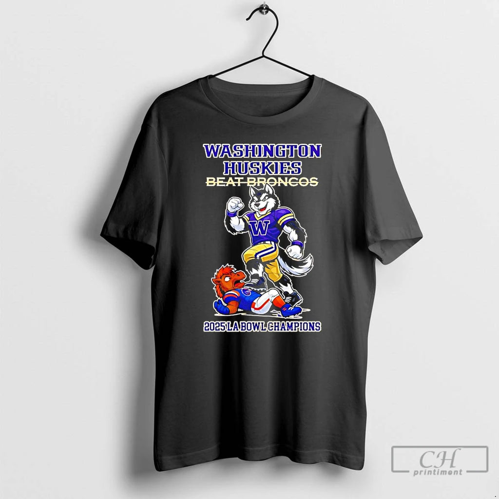 Classic Washington Huskies Ncaa 2025 La Bowl Champions Game Mascots T-Shirts, Hoodie, Sweatshirt | PopFlextees.com