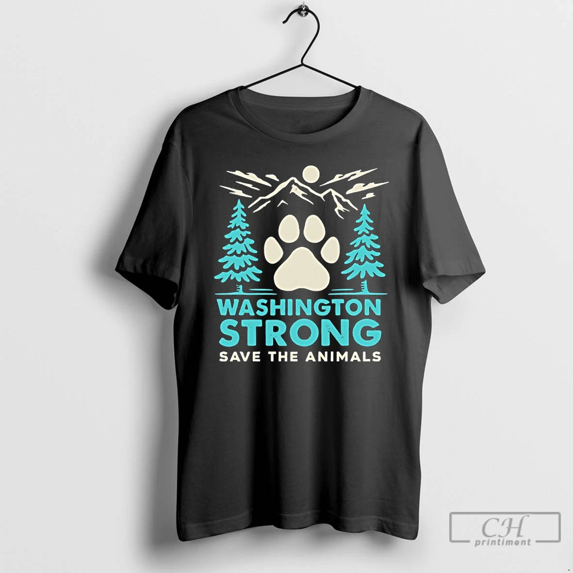Classic Washington Strong Save The Animals T-Shirts, Hoodie, Sweatshirt | PopFlextees.com