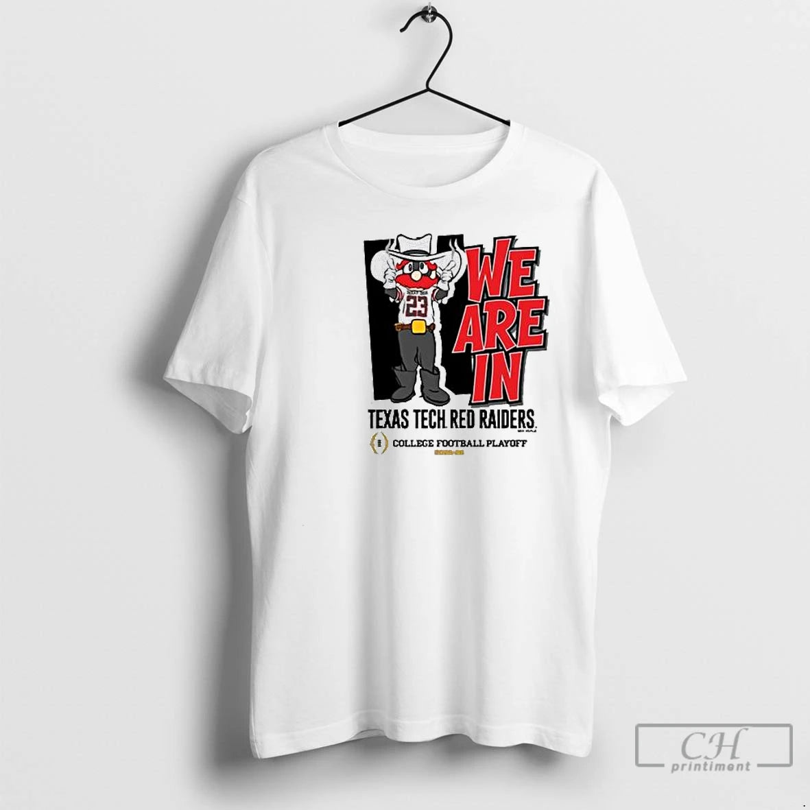 Classic We Are In Tech Red Raiders 2025 Cfp Bound Mascot Circle White T Shirts Hoodie, Sweatshirt | PopFlextees.com