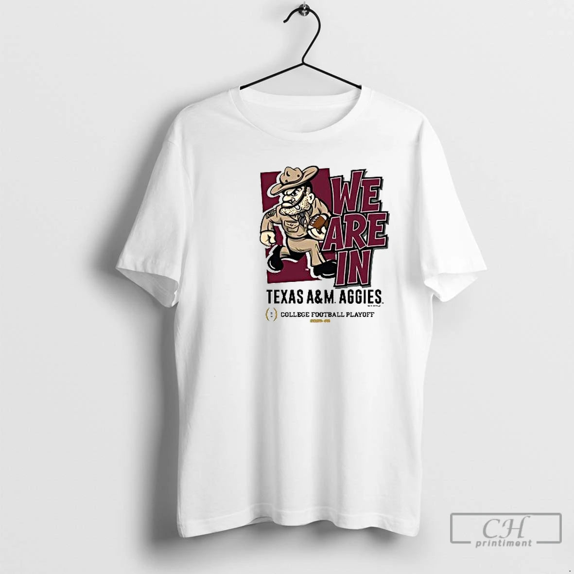 Classic We Are In Texas Am Aggies 2025 Cfp Bound Mascot Circle White T Shirts Hoodie, Sweatshirt | PopFlextees.com