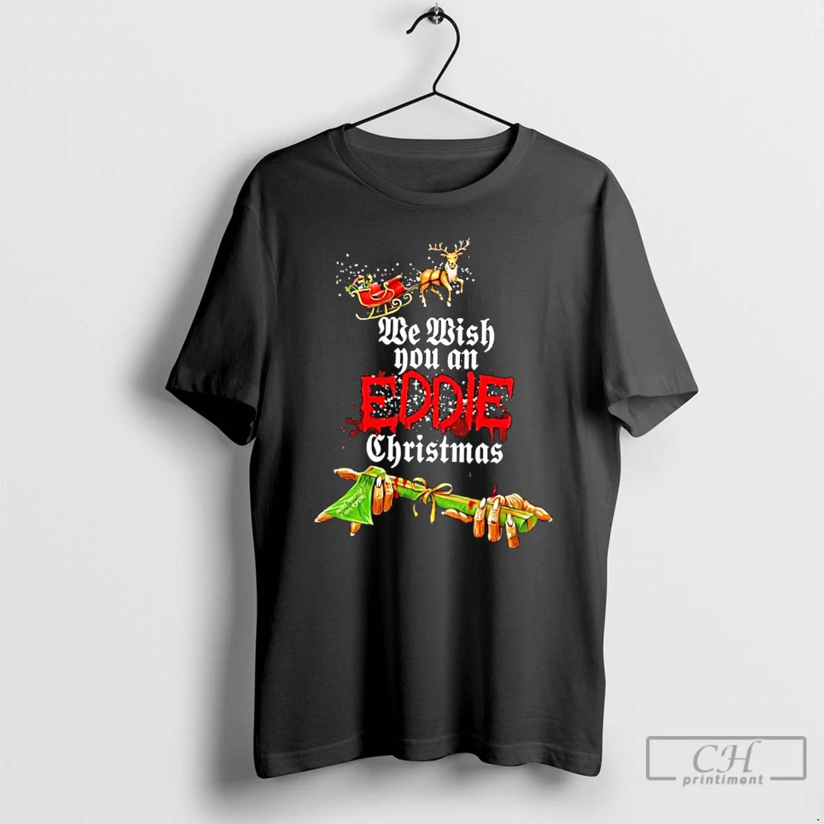 Classic We Wish You An Eddie Christmas T-Shirts, Hoodie, Sweatshirt | PopFlextees.com