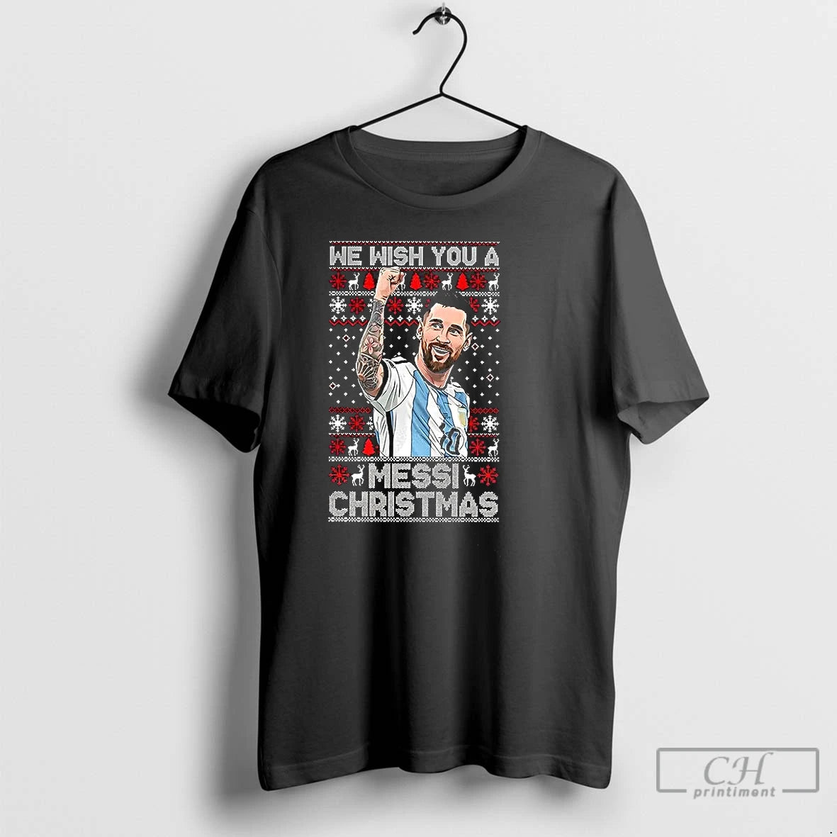 Classic We Wish You A Messi Christmas Goat Number 10 Ugly Xmas T Shirts Sweater Hoodie, Sweatshirt | PopFlextees.com