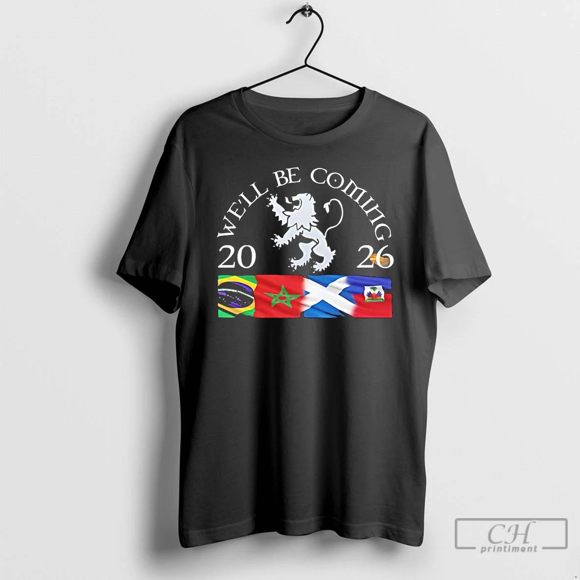 Classic Well Be Coming Scotland Brazil Morocco Haiti 2026 T-Shirts, Hoodie, Sweatshirt | PopFlextees.com
