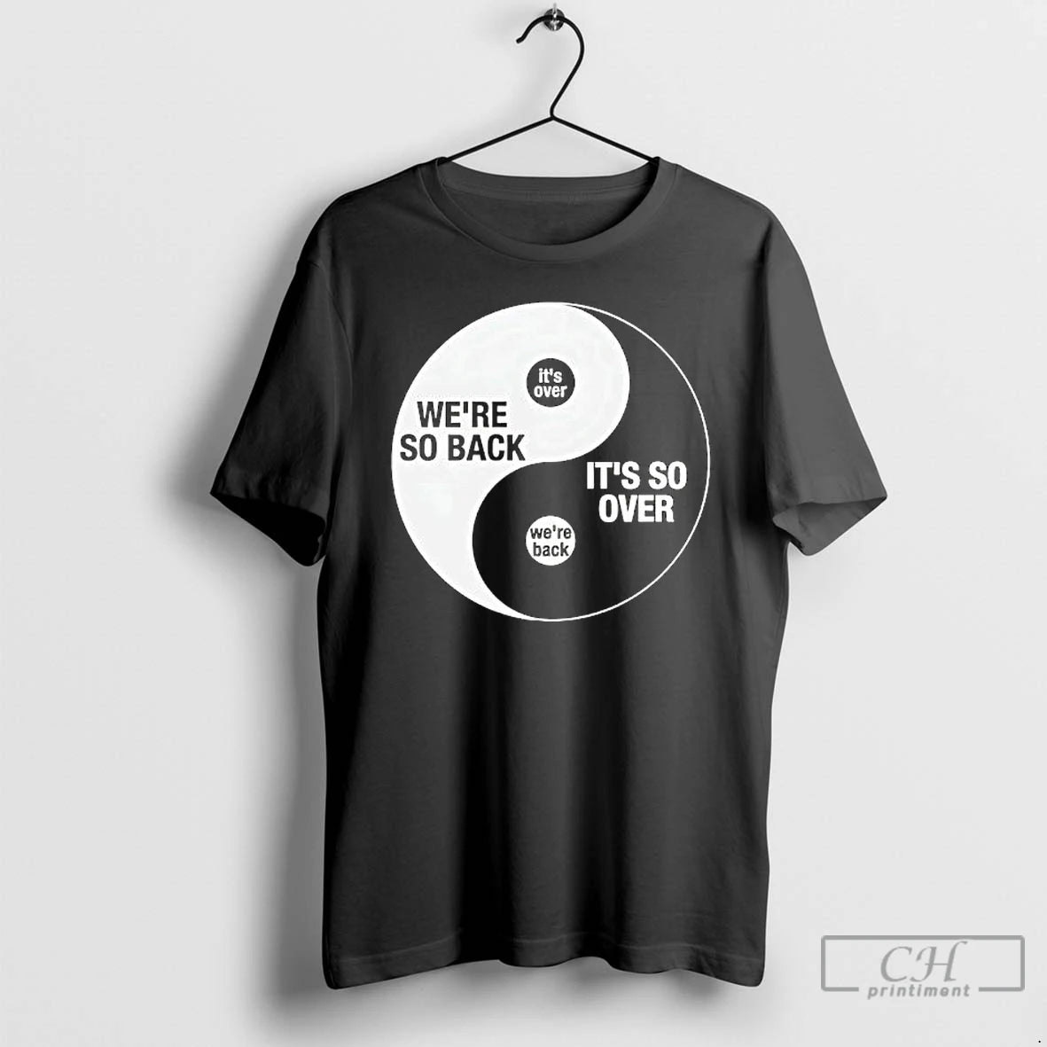 Classic Were So Back Its So Over Ying And Yang T-Shirts, Hoodie, Sweatshirt | PopFlextees.com