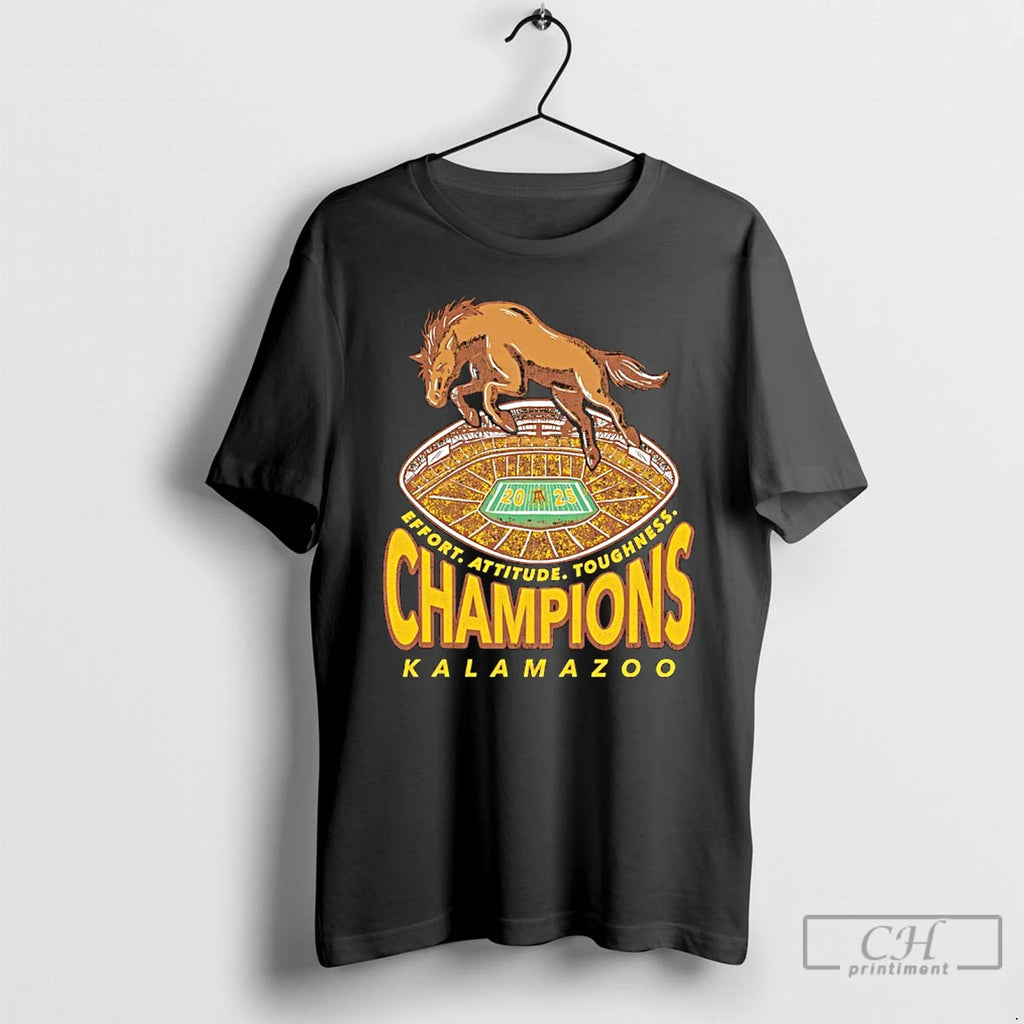 Classic Western Michigan Broncos Kalamazoo Champions 2025 T-Shirts, Hoodie, Sweatshirt | PopFlextees.com