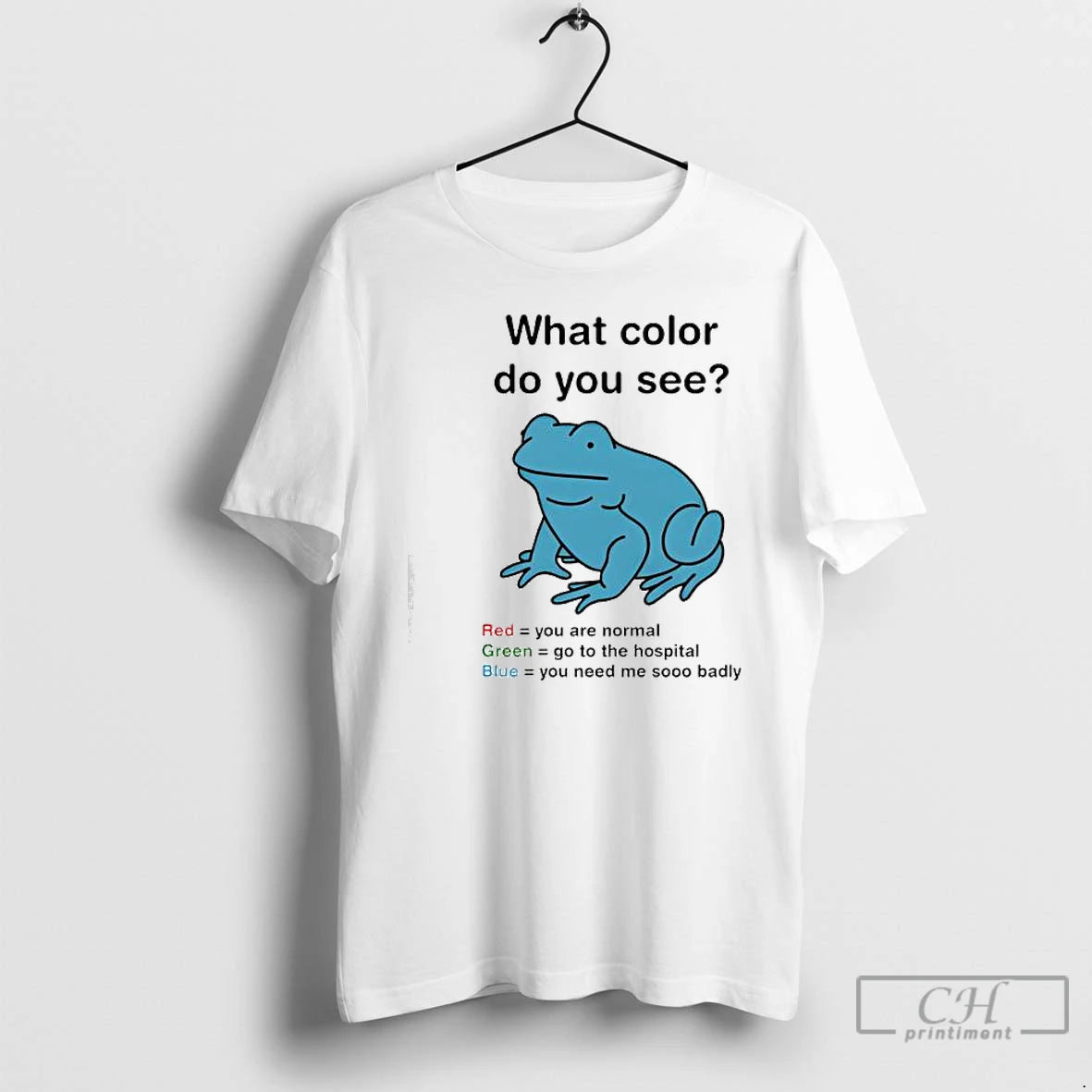 Classic What Color Do You See Frog T-Shirts, Hoodie, Sweatshirt | PopFlextees.com