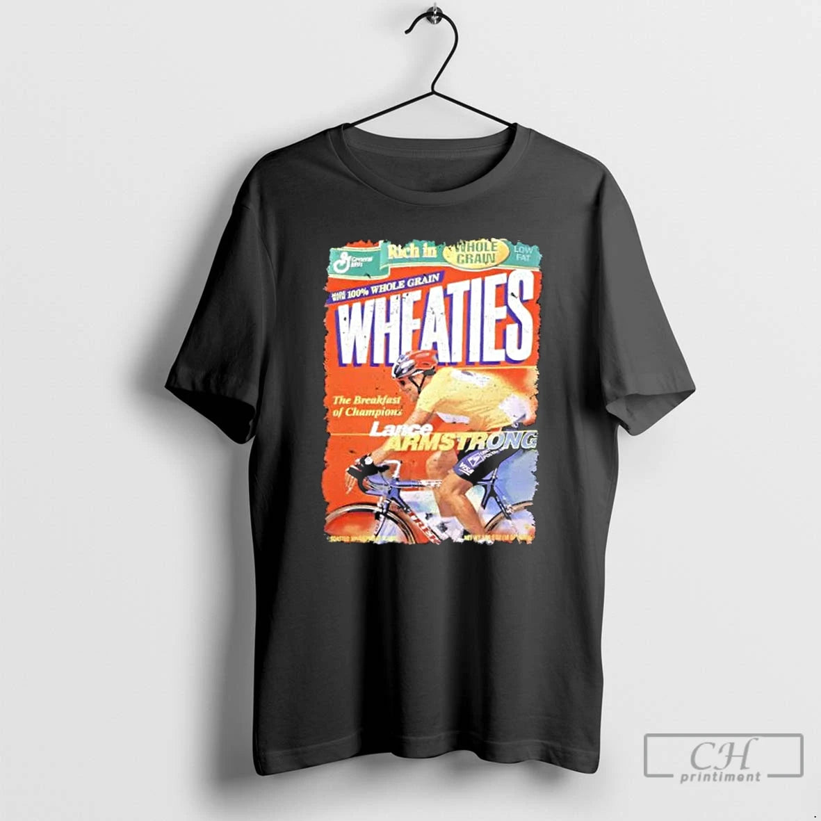 Classic Wheaties Lance Armstrong 1999 Vintage Post T-Shirts, Hoodie, Sweatshirt | PopFlextees.com