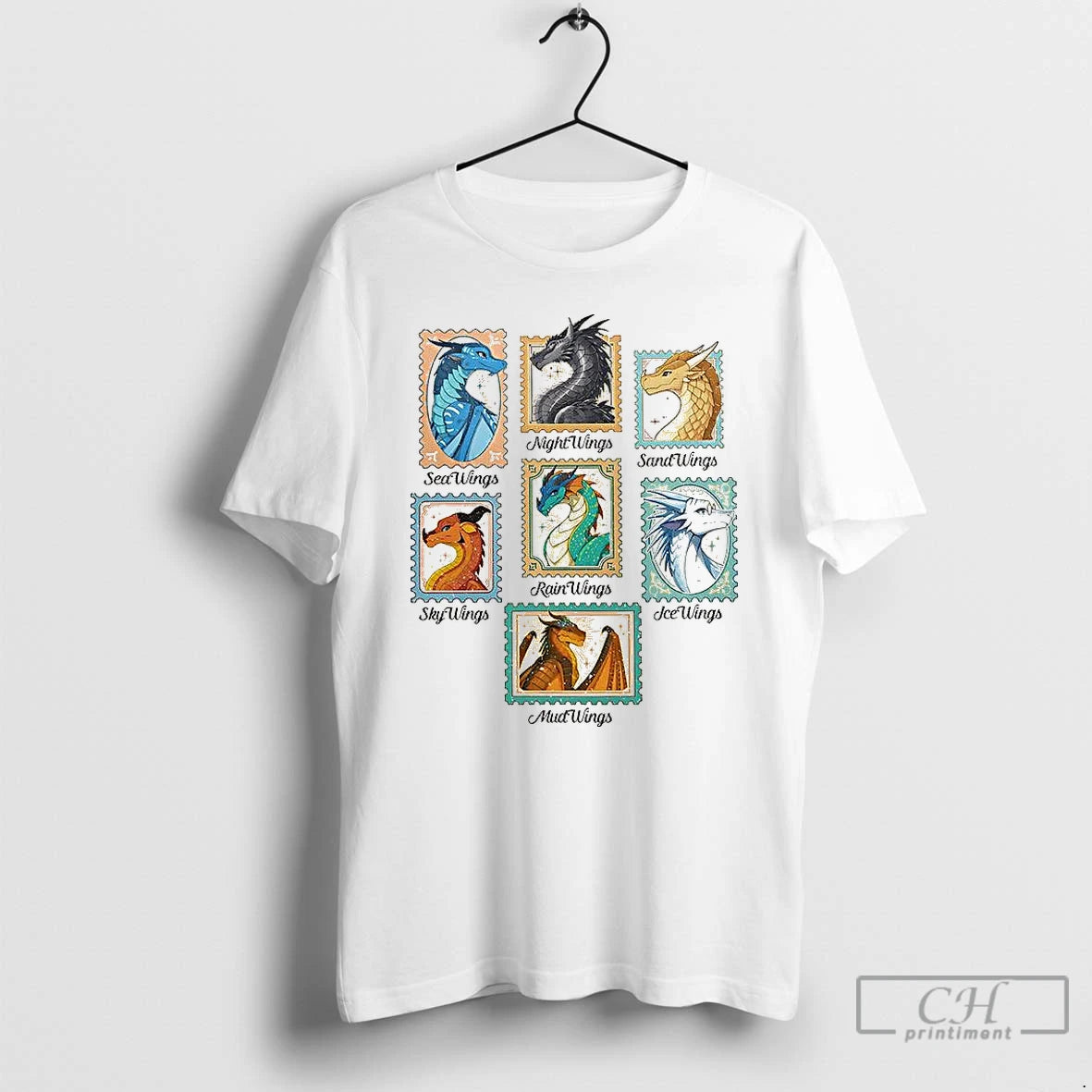 Classic Wings Of Fire Dragons Stamp Dragon Lover T-Shirts, Hoodie, Sweatshirt | PopFlextees.com