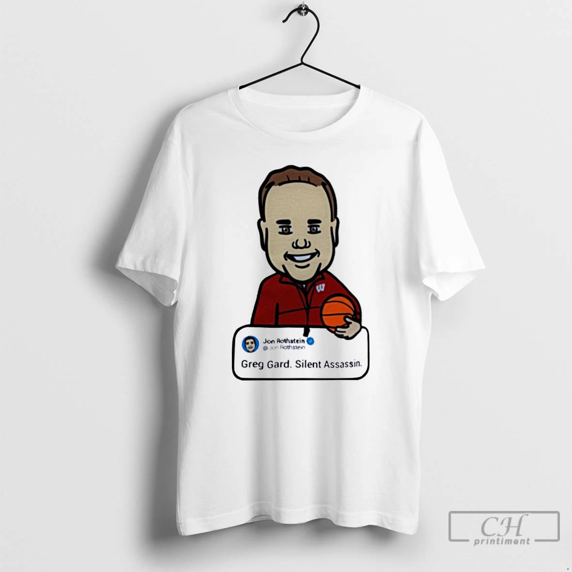 Classic Wisconsin Basketball Jon Rothstein Silent Assassin T-Shirts, Hoodie, Sweatshirt | PopFlextees.com