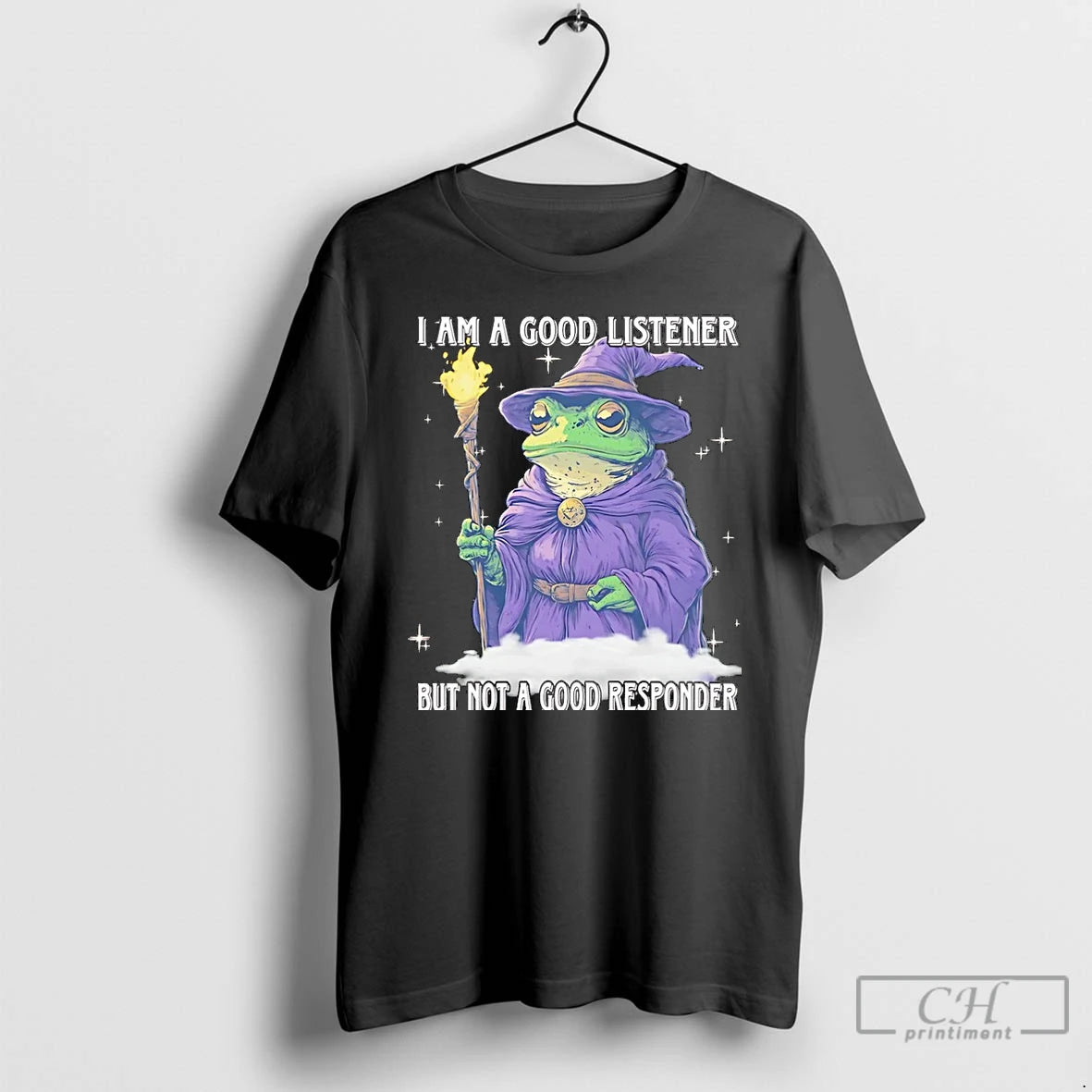 Classic Wizard I Am A Good Listener But Not A Good Responder Christmas T Shirts Hoodie, Sweatshirt | PopFlextees.com