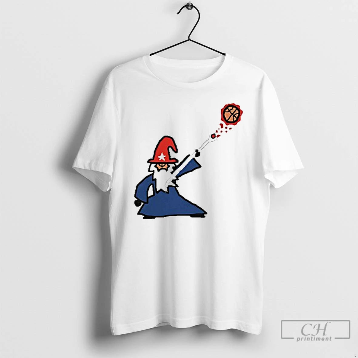 Classic Wizard Basketball Caricature T-Shirts, Hoodie, Sweatshirt | PopFlextees.com