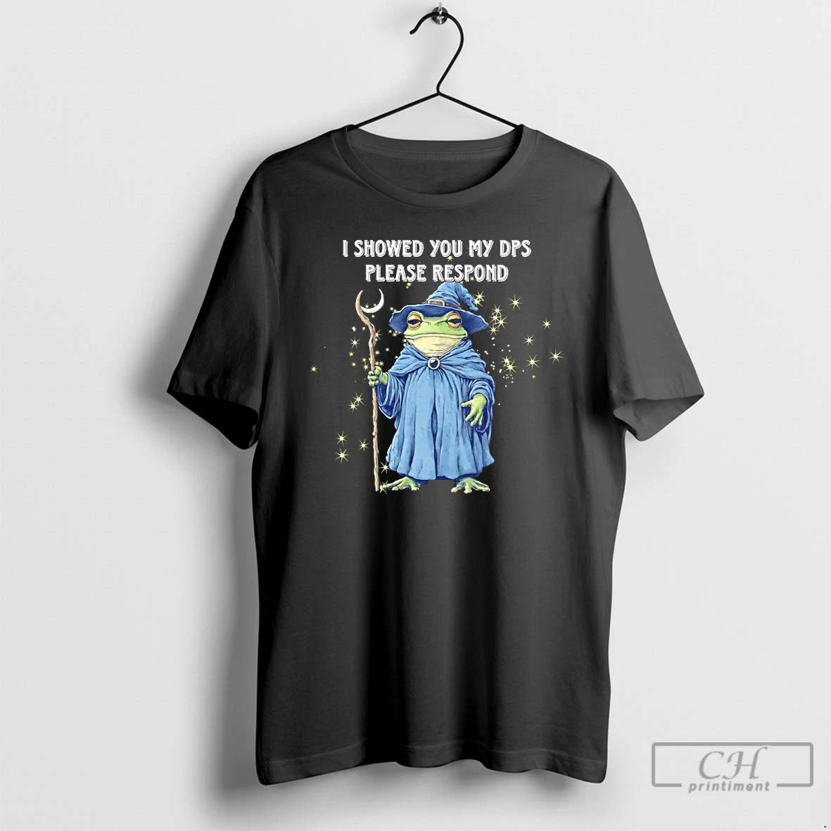Classic Wizard Frog I Showed You My Dps Please Respond T-Shirts, Hoodie, Sweatshirt | PopFlextees.com