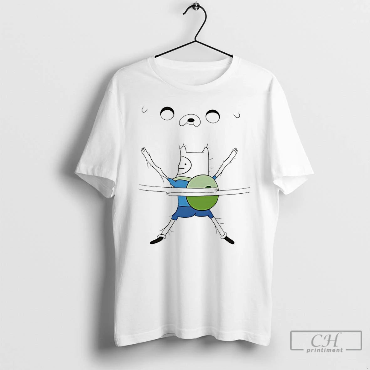 Classic Woman Wearing Adventure Time Bro Hug T-Shirts, Hoodie, Sweatshirt | PopFlextees.com