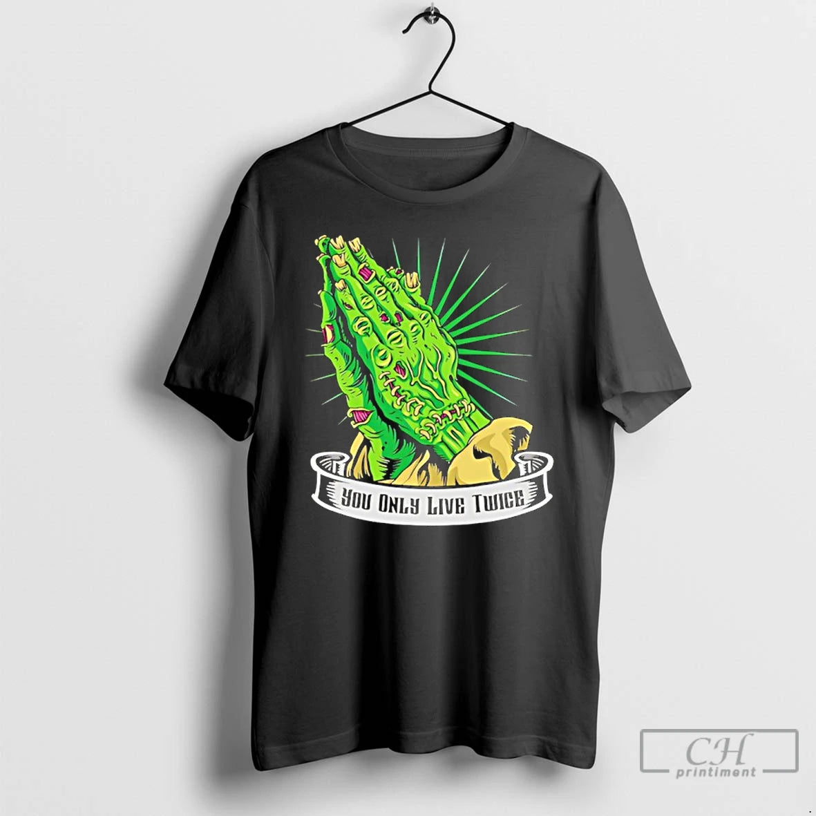 Classic You Only Live Twice Zombie Hand T-Shirts, Hoodie, Sweatshirt | PopFlextees.com
