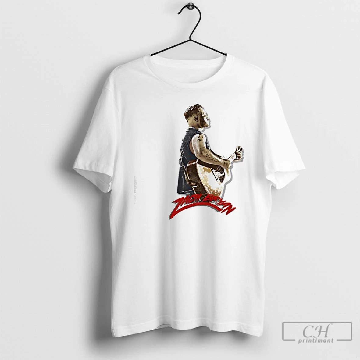 Classic Zach Bryan Silhouette Zach Playing The Guitar T-Shirts, Hoodie, Sweatshirt | PopFlextees.com