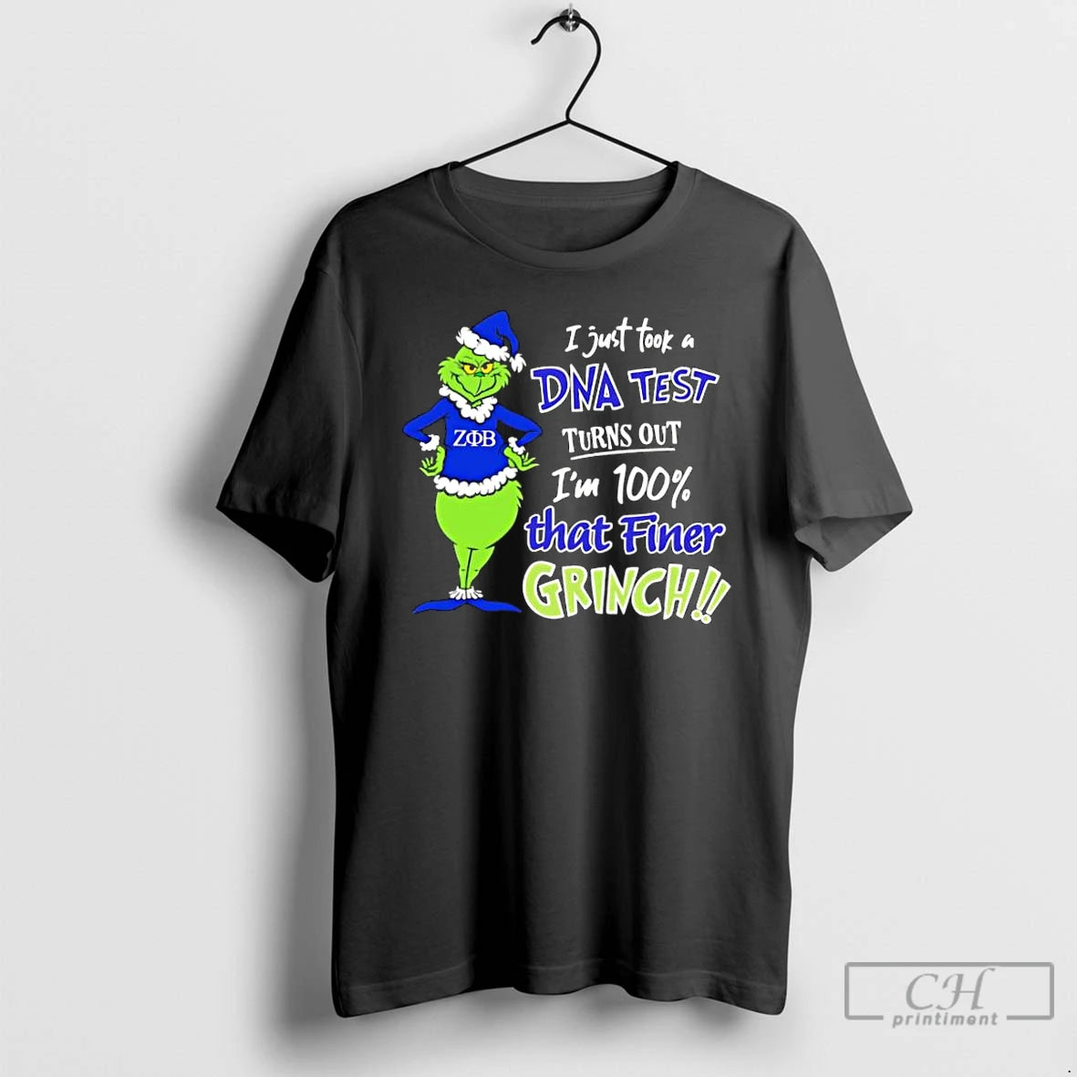 Classic Zeta Phi Beta Grinch Dna Test Reveal T-Shirts, Hoodie, Sweatshirt | PopFlextees.com