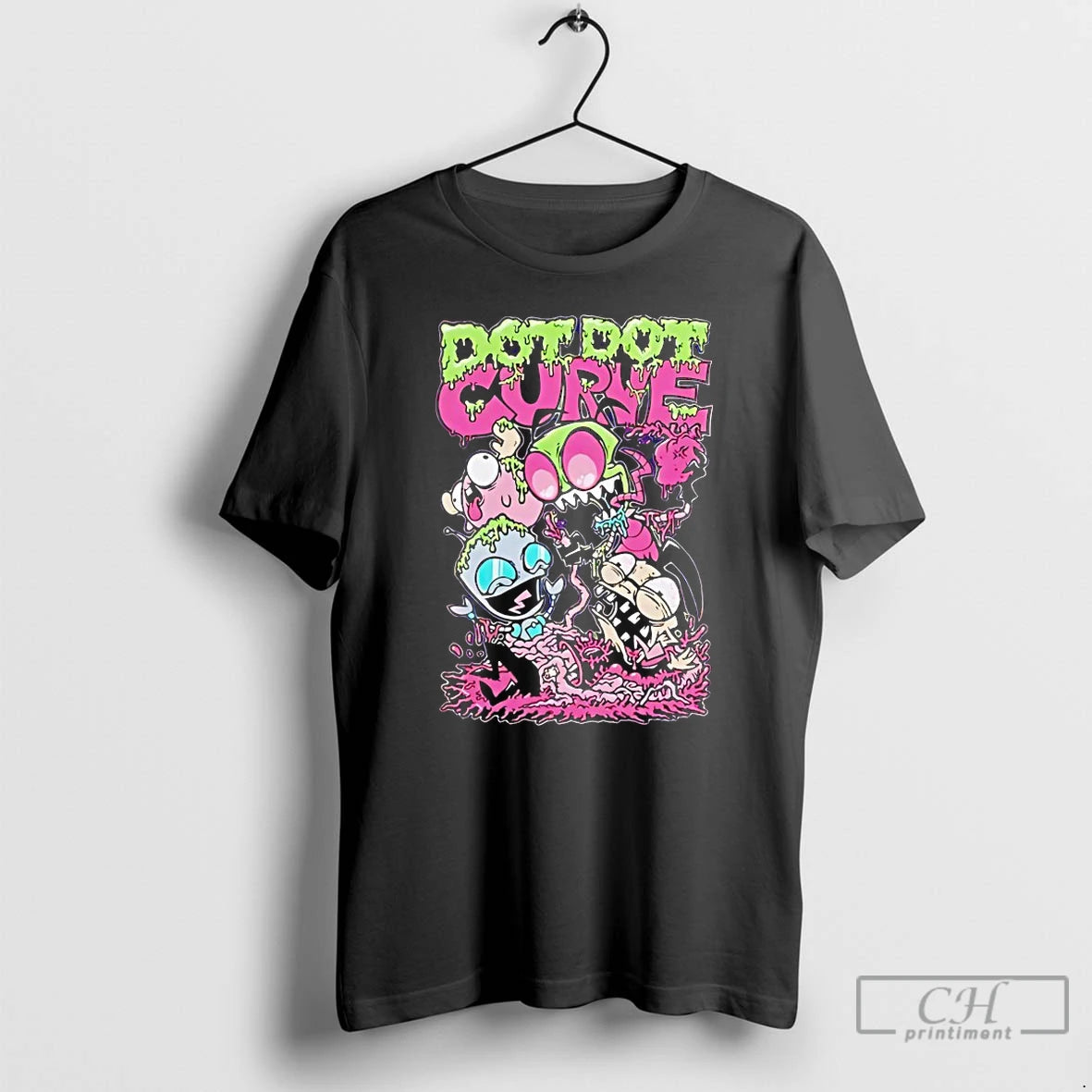 Classic Zim Gir Dib And Gaz Dot Dot Curve Invader Zim T-Shirts, Hoodie, Sweatshirt | PopFlextees.com