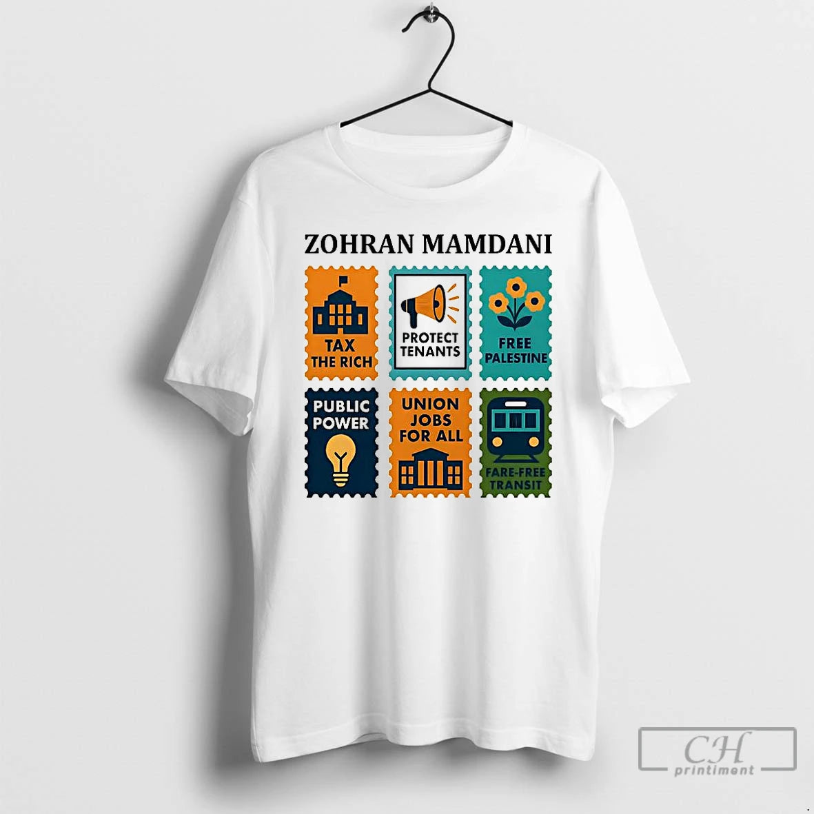 Classic Zohran Mamdani Tax The Rich Mayor Of New York City Stamp Collection T Shirts Hoodie, Sweatshirt | PopFlextees.com