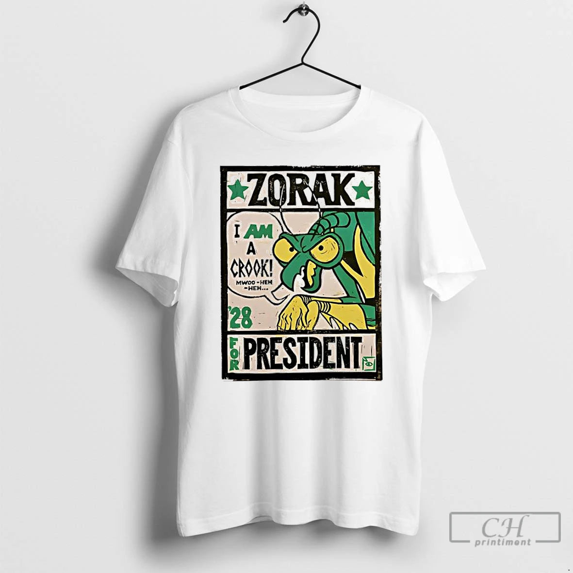 Classic Zorak I Am A Crook For President 28 T-Shirts, Hoodie, Sweatshirt | PopFlextees.com
