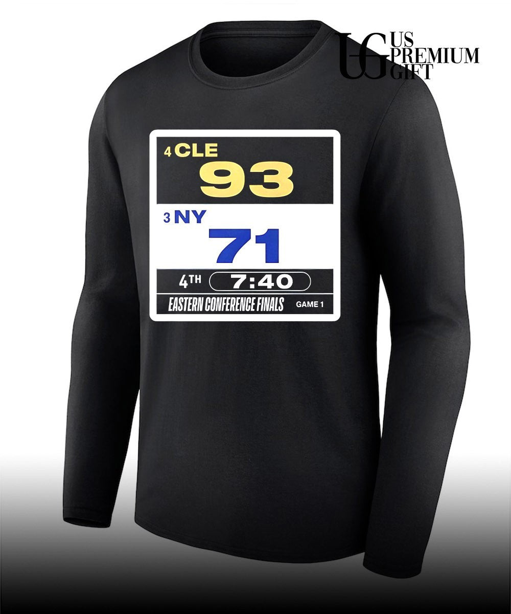 Cleveland 93 – 71 New York score Eastern Conference Finals shirt