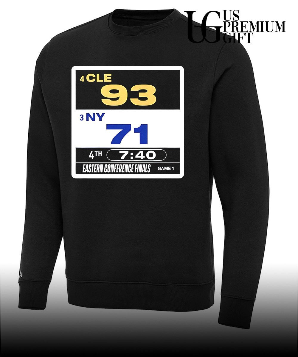 Cleveland 93 – 71 New York score Eastern Conference Finals shirt