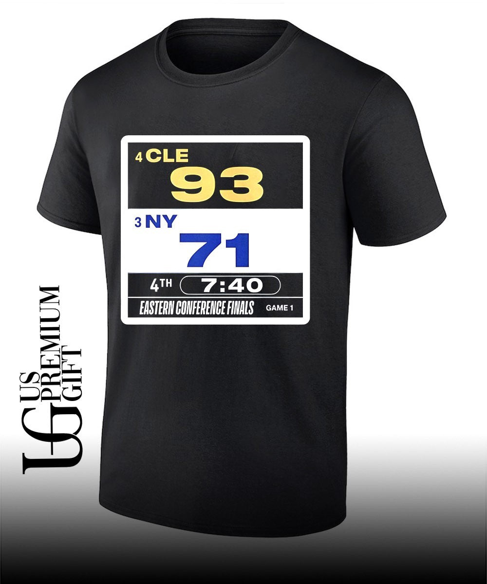 Cleveland 93 – 71 New York score Eastern Conference Finals shirt