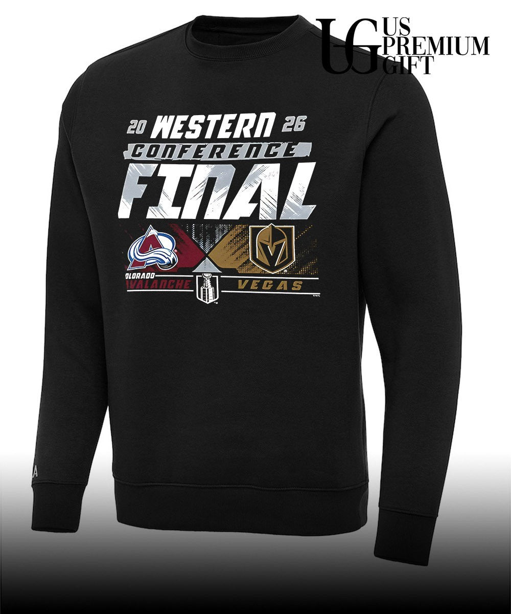 Colorado Avalanche vs Vegas Golden Knights NHL Western Conference Finals 2026 Matchup logo shirt
