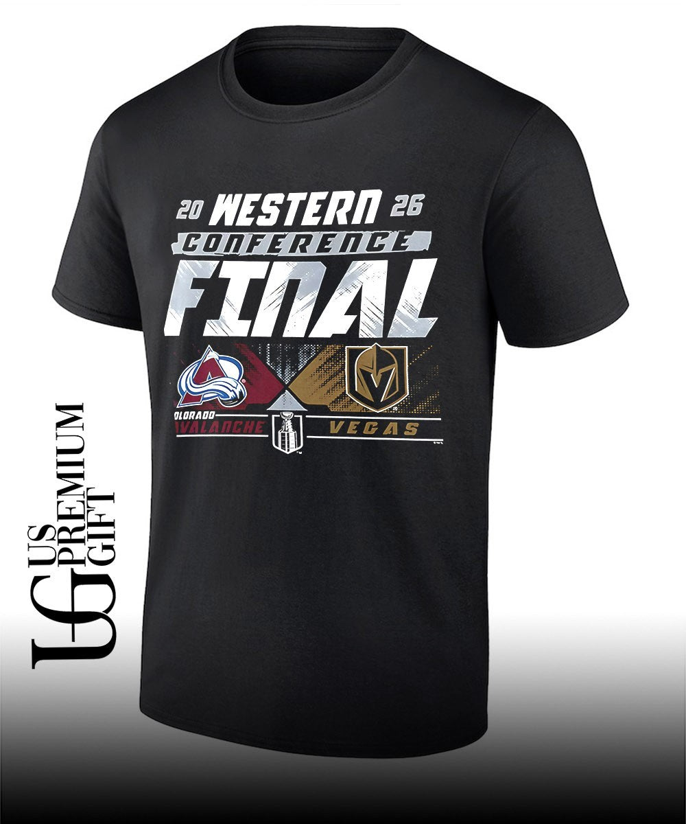 Colorado Avalanche vs Vegas Golden Knights NHL Western Conference Finals 2026 Matchup logo shirt
