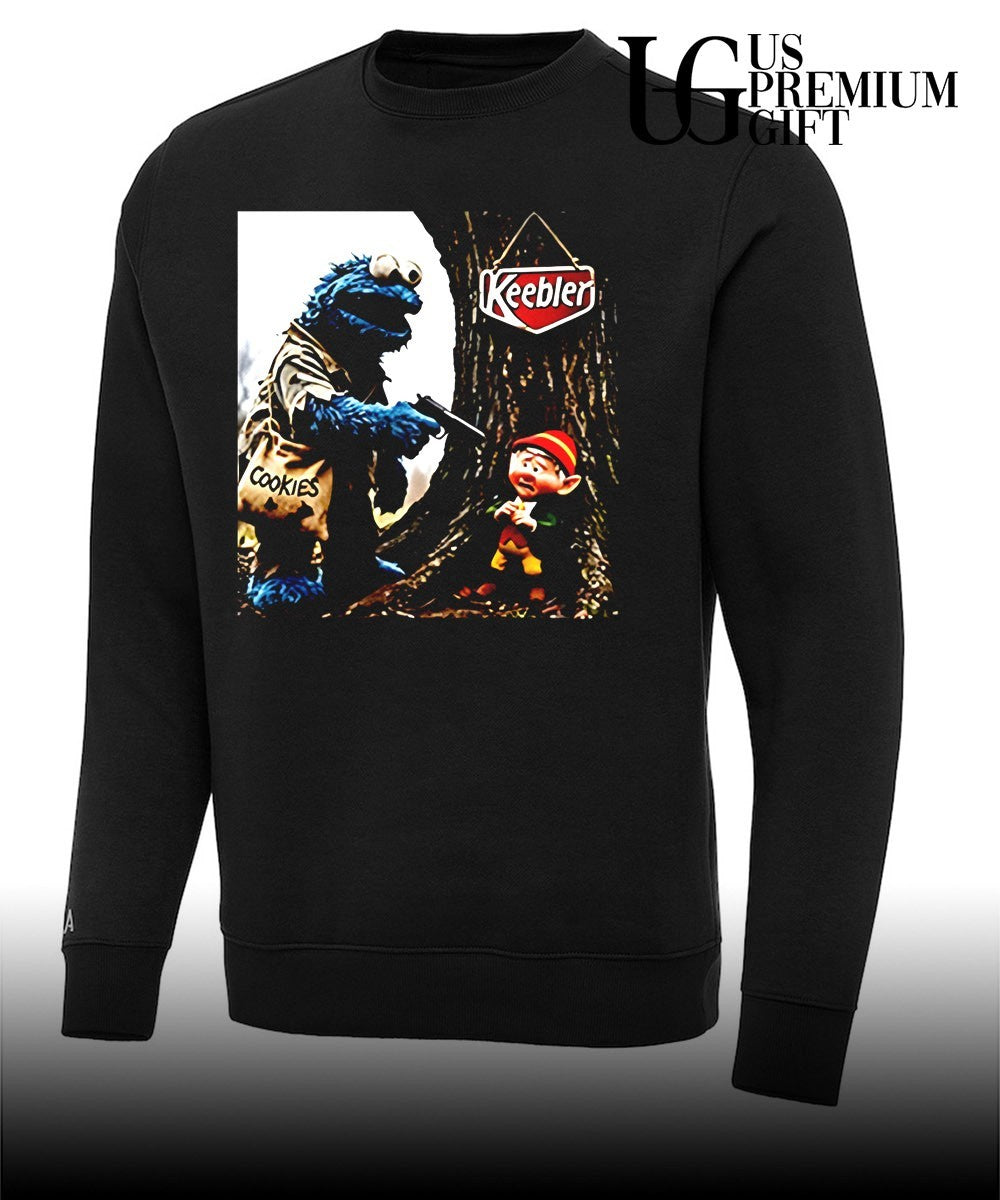 Cookie Monster Edgy Elf Keebler shirt
