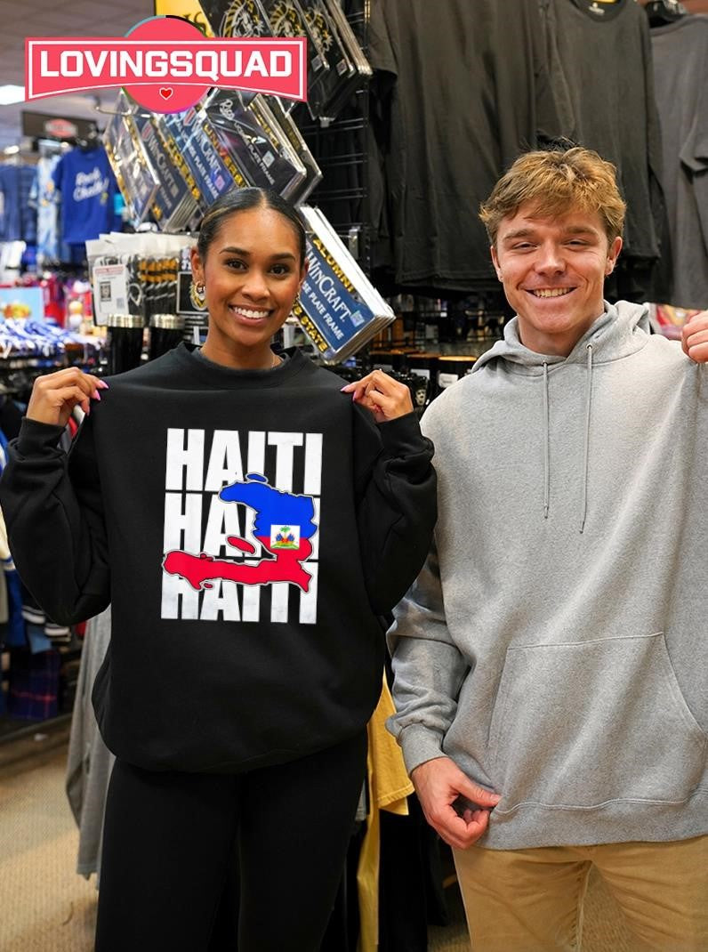 Cool Happy Haitian Flag Day Haiti Map Pride Shirt