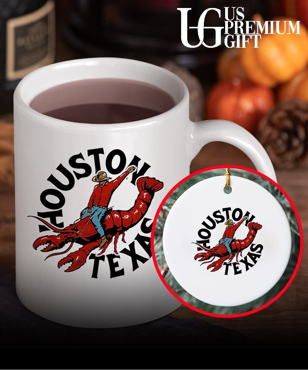 Cowboy Riding Lobster Houston Texas shirt