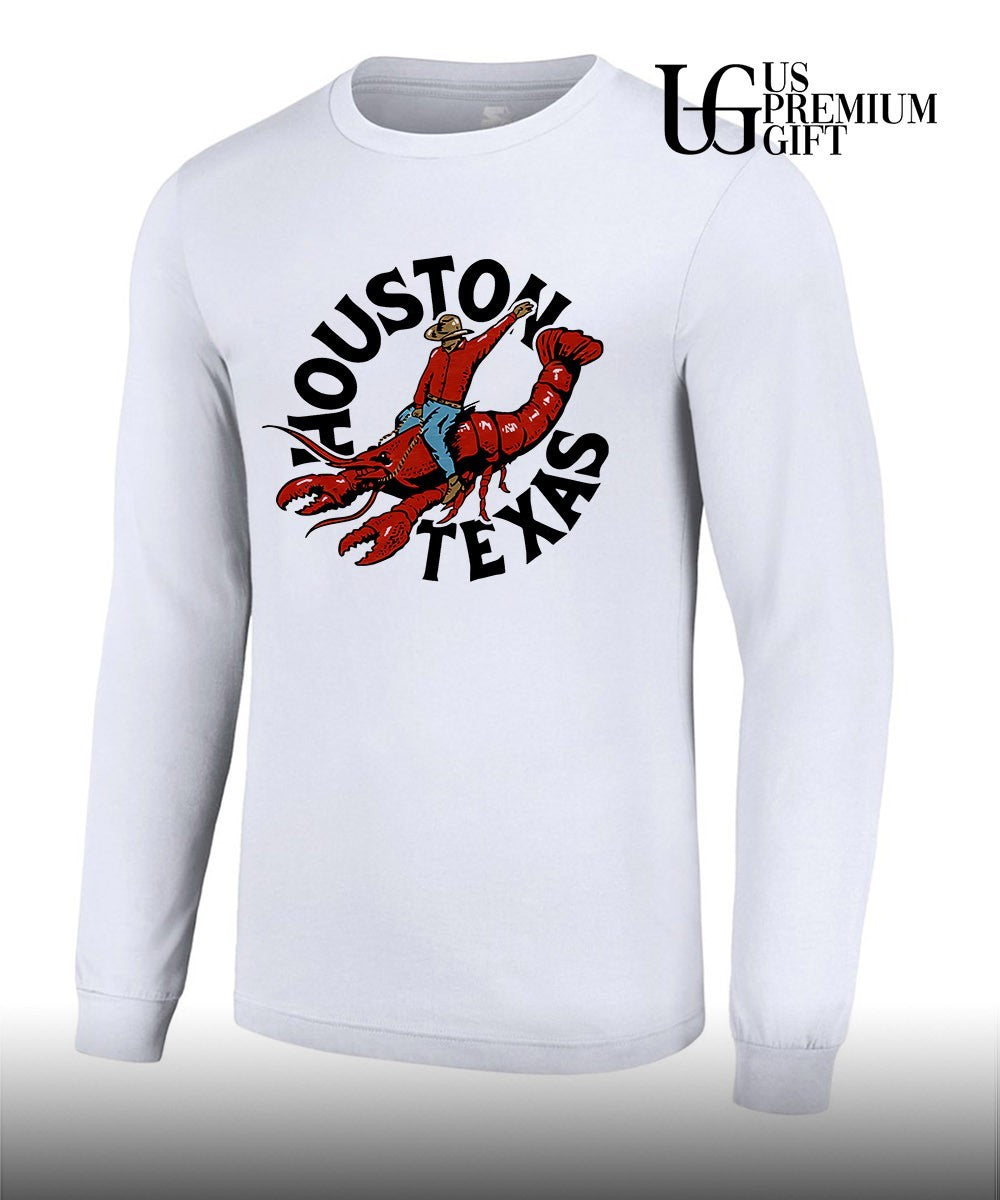 Cowboy Riding Lobster Houston Texas shirt