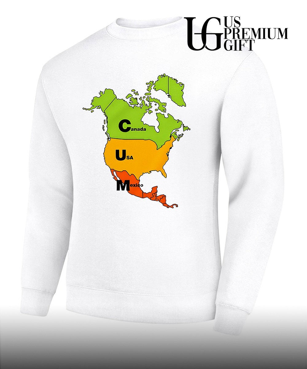 Cum Map Canada USA and Mexico shirt