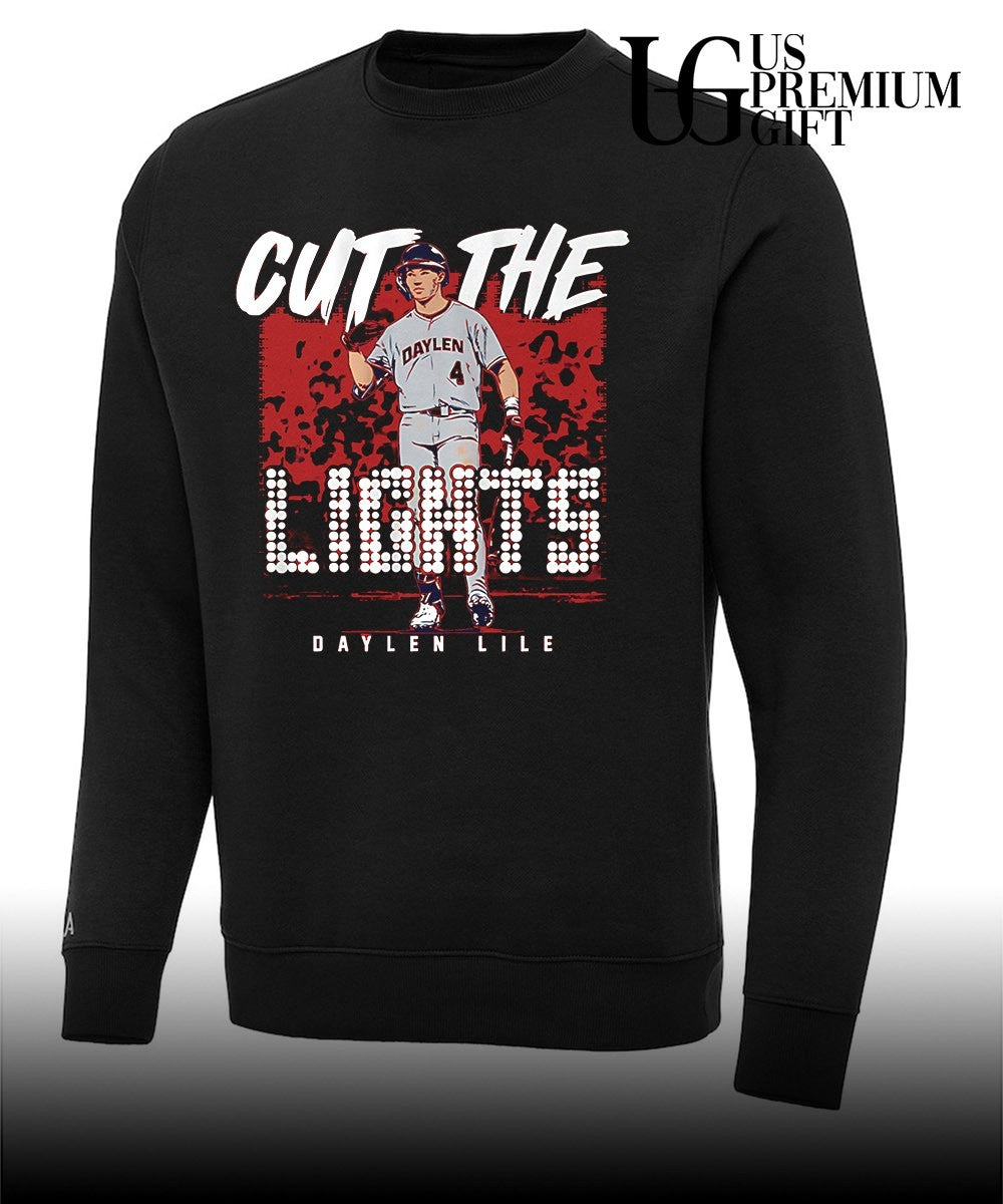 Cut the Lights Daylen Lile Washington Nationals baseball shirt