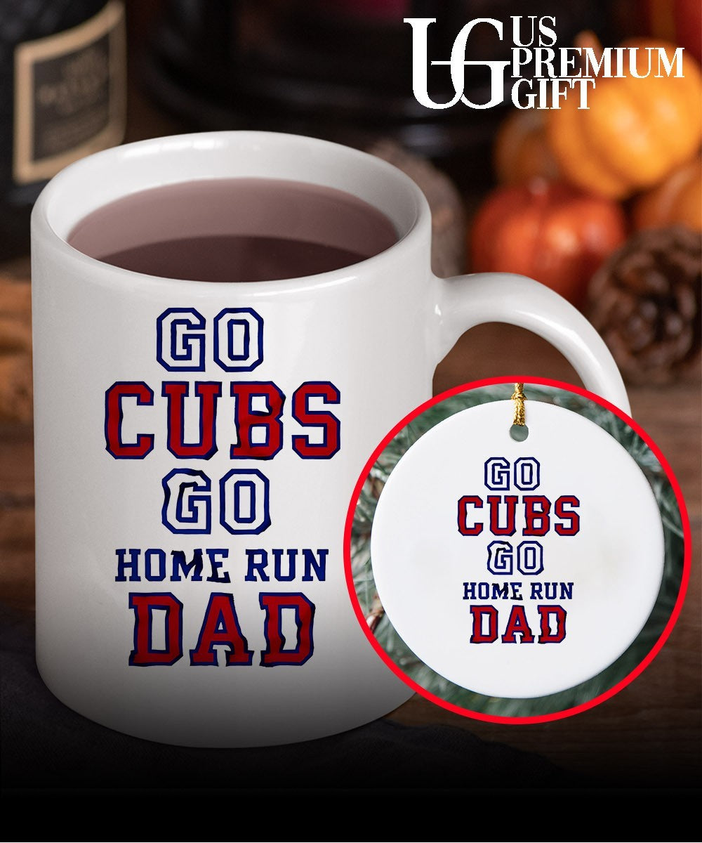 Dad Chicago Cubs MLB go Cubs go home run Dad shirt