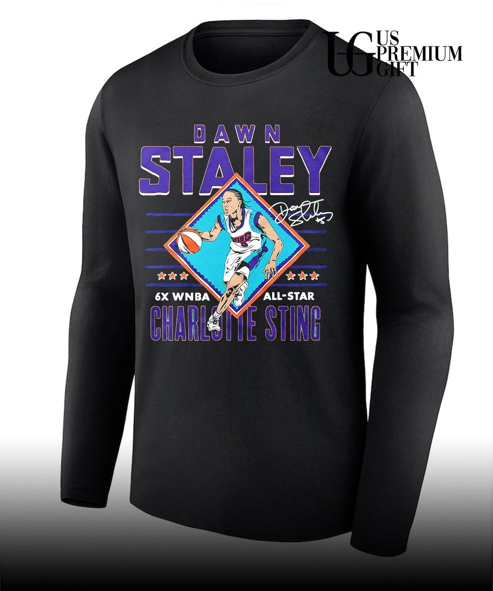 Dawn Staley Charlotte Sting 6X WNBA All Star signature shirt