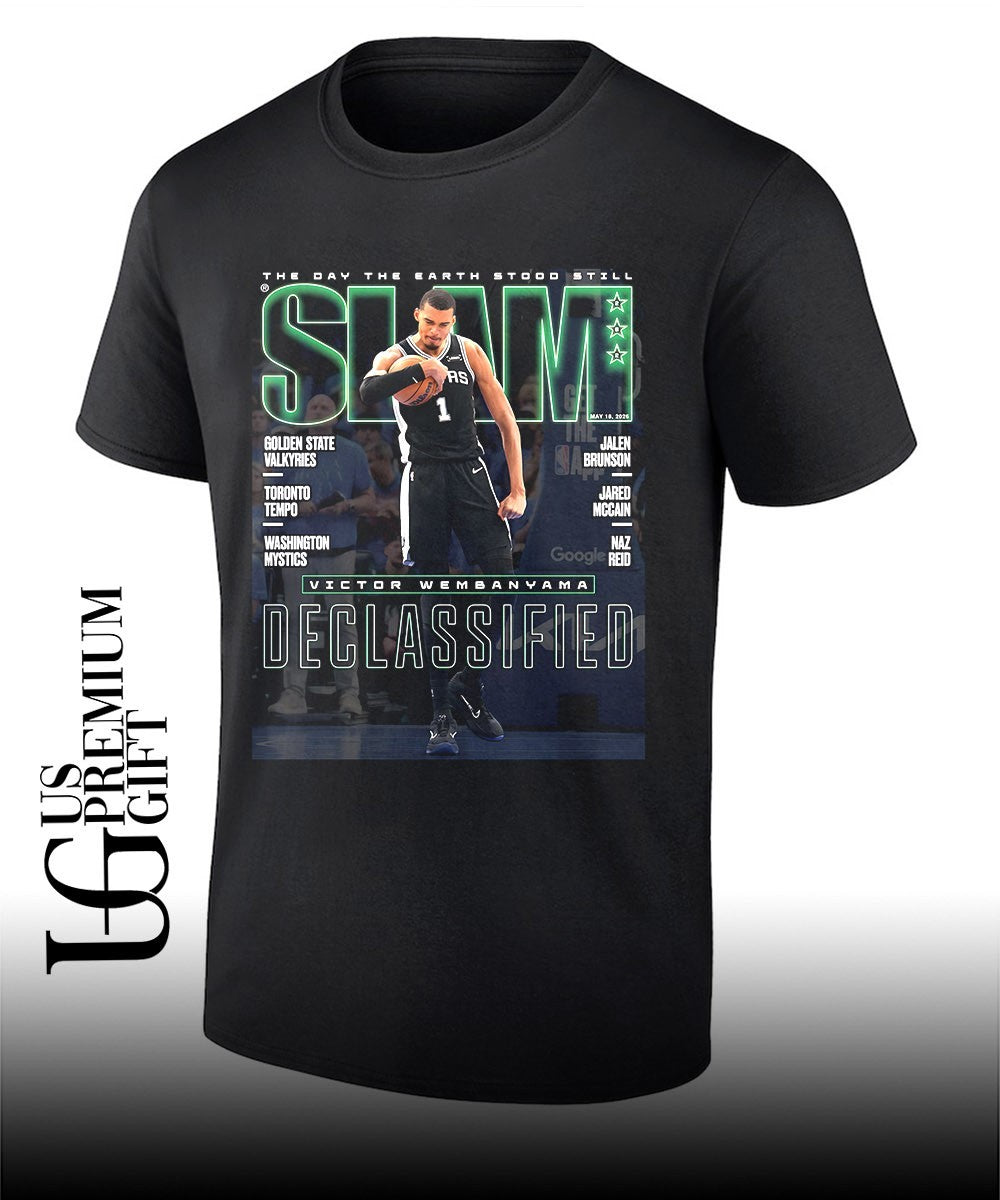 Declassified Victor Wembanyama San Antonio Spurs NBA The Day The Earth Stood Still Slam shirt