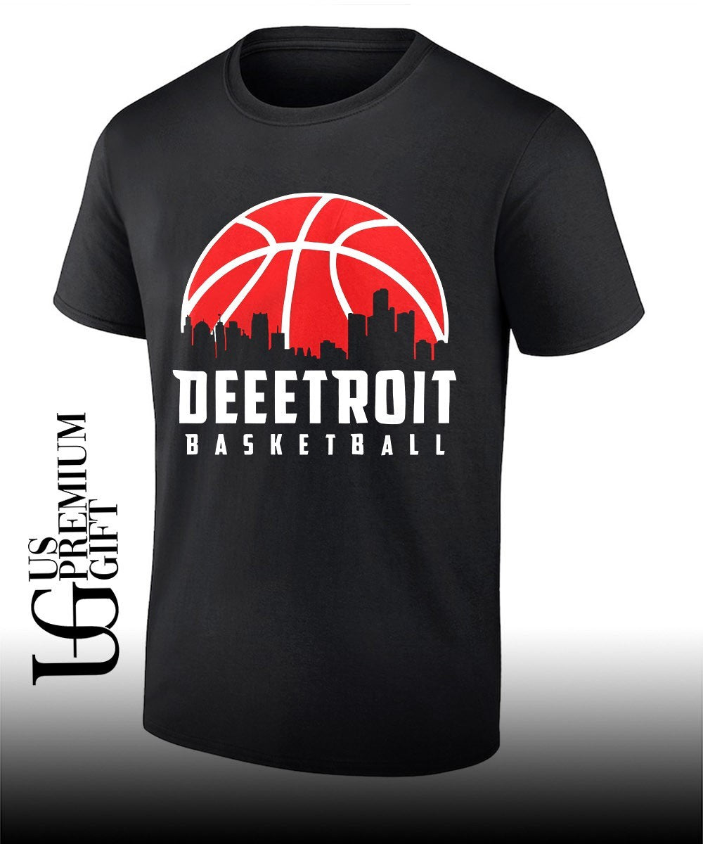 Deeetroit Basketball Skyline City shirt